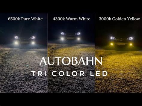 Autobahn Tri Color LED Best 3 In 1 LED Bulb For Fog Light Hindi