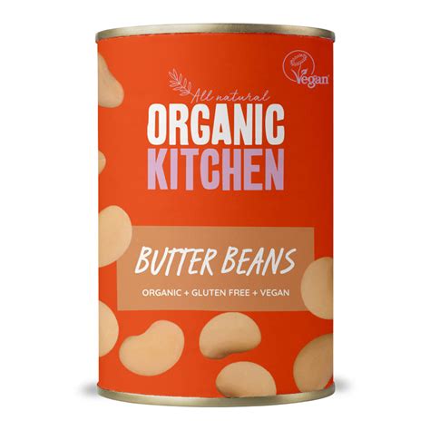 Organic Butter Beans 400g Organickitchenuk