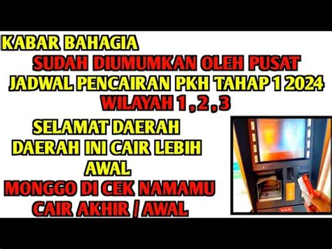 KABAR BAHAGIA SUDAH DUMUMKAN OLEH PUSAT PENCAIRAN PKH TAHAP 1 2024 DI