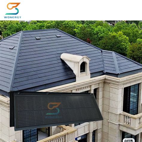 Rooftop Panels Suppliers Bipv Solar Energy Roofing Sheet Photovoltaic Module Roof Tiles China