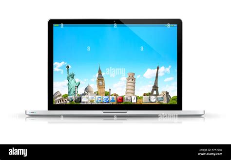 modern digital laptop stock photo alamy