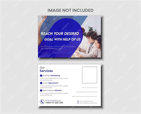 Premium Vector Corporate Business Postcard Design Design Template