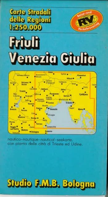 Mappa Cartina Stradale Friuli Venezia Giulia F M B Eur