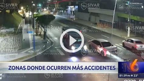 Zonas de San Salvador donde ocurren más accidentes de tránsito