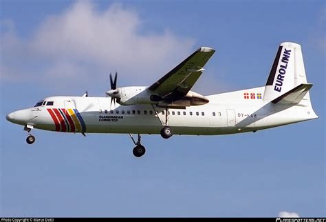 OY KAH SAS Scandinavian Commuter Fokker 50 F27 Mark 050 Photo By