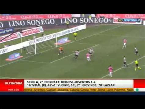 Udinese 1 4 Juventus Ampia Sintesi YouTube