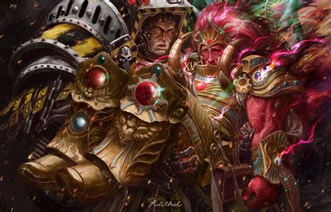 Fan Art Of Primarchs Magnus The Red And Perturabo Magnus The Red