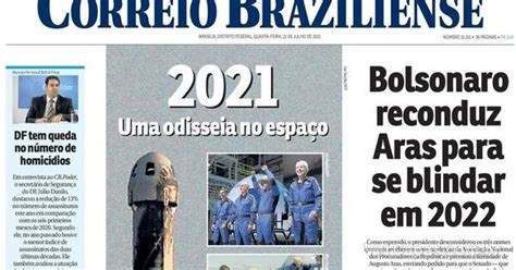 Capa Correio Braziliense Edi O Quarta De Julho De