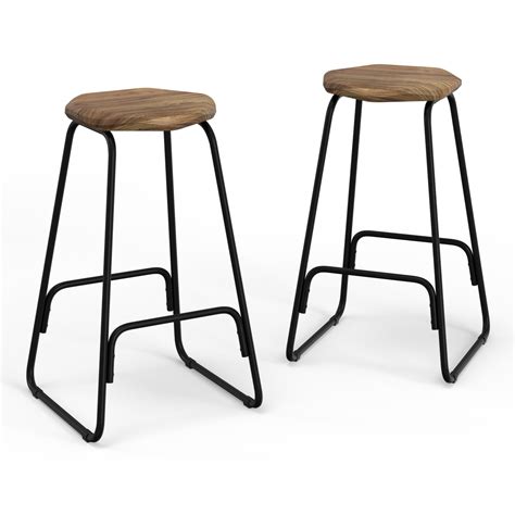 Best Buy Simpli Home Orson Saddle Counter Height Stool Set Of