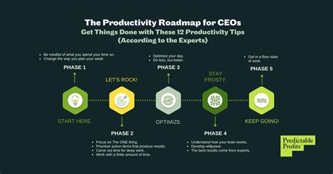 The Productivity Roadmap For Ceos 12 High Impact Tips To Get Things Done Predictable Profits