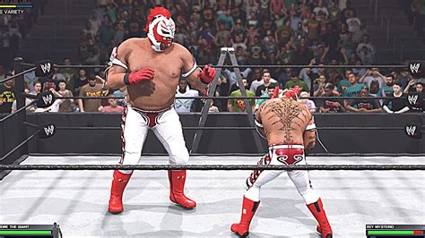 Wwe 2k23 Giant Rey Mysterio Vs Mini Rey Mysterio Tlc Match Youtube