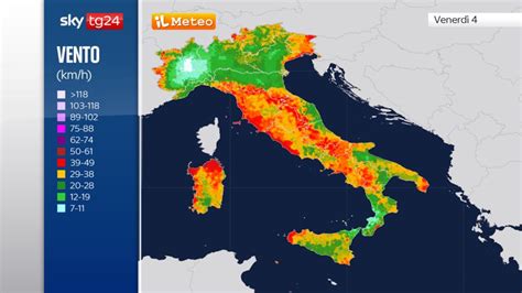 Avviso Meteo Tra Poco Venti Forti Con Raffiche Fino A Km H E