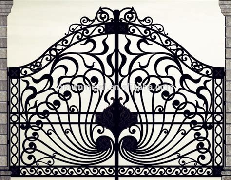 Beautiful Residential Wrought Iron Gate Designs/models/wrought Iron Main Gates /metal Iron Gate ...