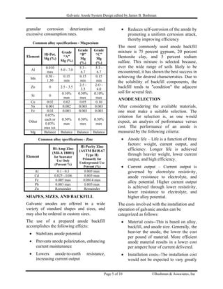 Galvanic anodes system design | PDF