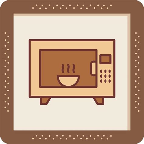 Microwave Oven Vector Icon Vector Art At Vecteezy