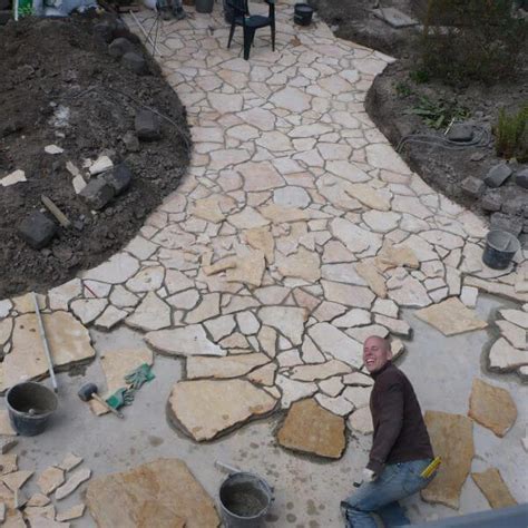 How To Install Flagstone Patio Pavers Patio Ideas