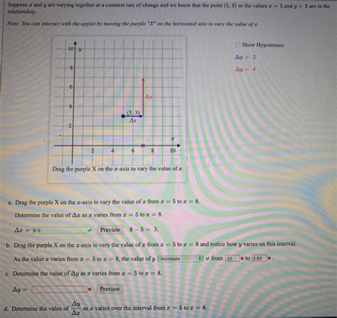 Solved Suppose And Y Are Varying Together At A Constant Rate Chegg