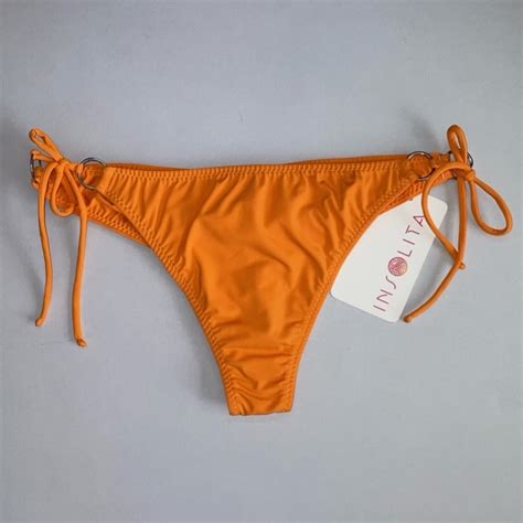 Bikini Solid Naranja Ala Delta Bikinis Y Ropas De Ba O