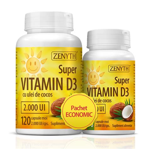 Super Vitamina D3 2000 UI 30 Capsule Zenyth Farmacia Tei Online