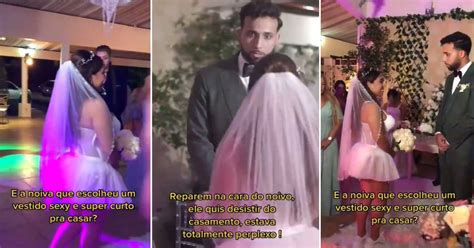 Novia Usa Microvestido Transparente En Su Boda Y Su Novio Sorprende