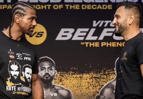 Photos David Haye Joe Fournier Face To Face At Final Presser Boxing News