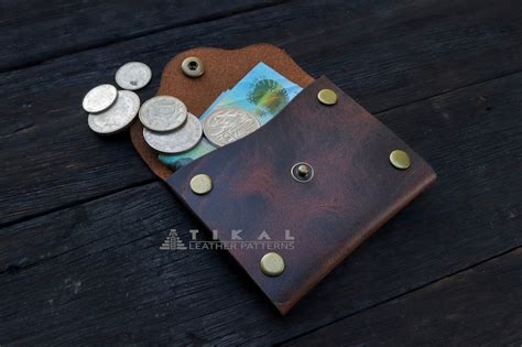 Simple Leather Wallet Pattern Leather Wallet Pattern Leather - Etsy