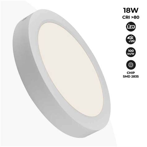 Plafón de LED superfície DOB 18W Alta Eficiencia para interior