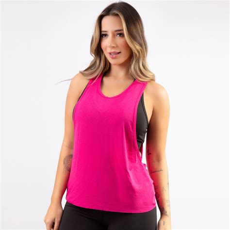 Regata Cavada Fitness Dry Fit Furadinha Academia Blusa Feminina Malhar