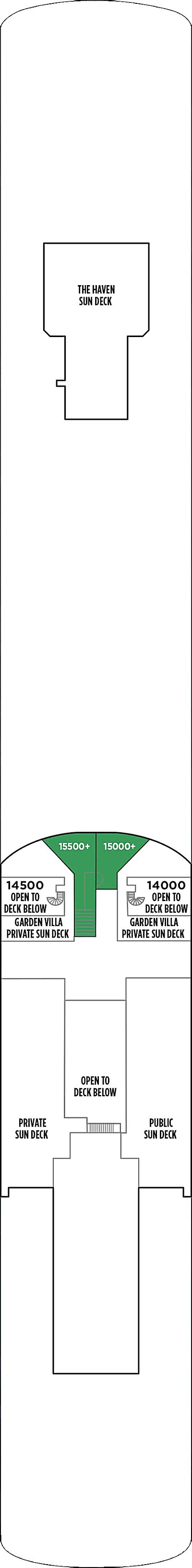 Norwegian Pearl Deck 15 - Activities & Deck Plan Layout