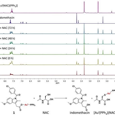 A H Nmr Spectra For Complex Mm In Dmso D In The Absence And