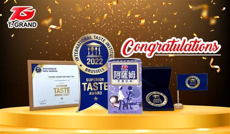 Assam Taro Milk Tea Is Granted Superior Taste Award 2022 By International Taste Institute Iti