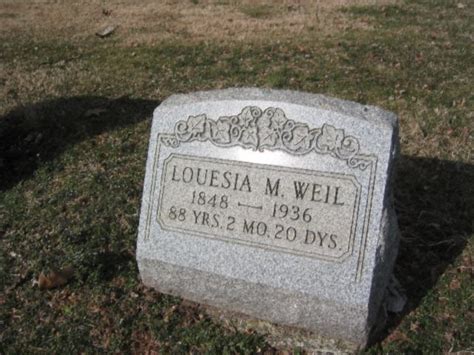 Louesia M Snyder Weil 1848 1936 Find A Grave Memorial