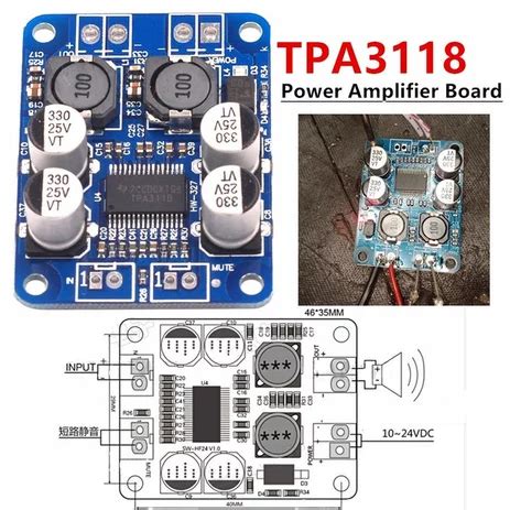 TPA3118 Mono Amplifier Module Pinout Features Datasheet 59 OFF