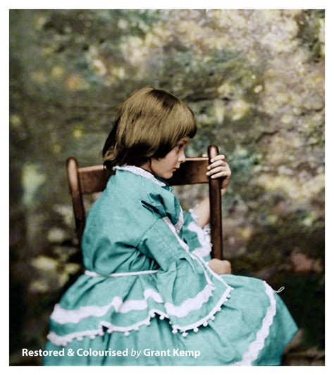 The Real Alice In Wonderland Alice Liddell Aged 7 Photographed By