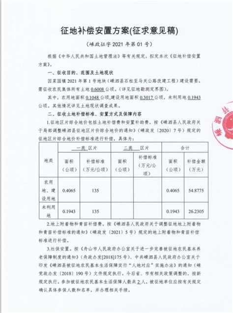 2021年第一批次 征地补偿安置公告、公告回执及张贴情况、征地补偿安置方案、《征地补偿安置公告》回执函