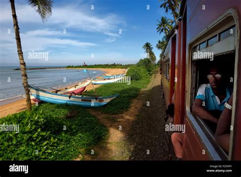 Sri Lanka Western Province Train From Colombo To Galle Fishing Boats