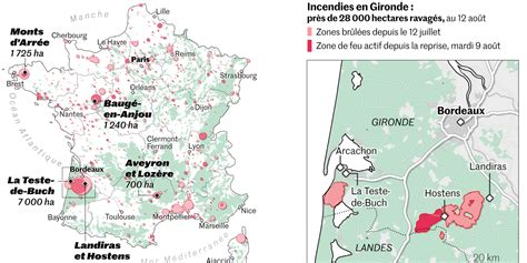 La Carte Des Incendies En France Depuis Le Début De Lété