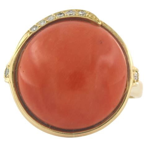 Ring With Diamonds 18k Yellow Gold For Sale At 1stdibs