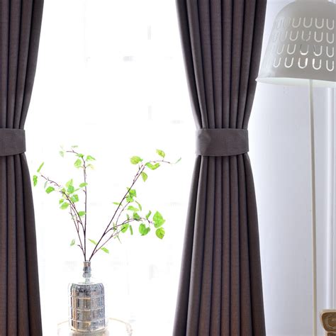 Zigzag Twill Dark Brown Blackout Curtain Drapes