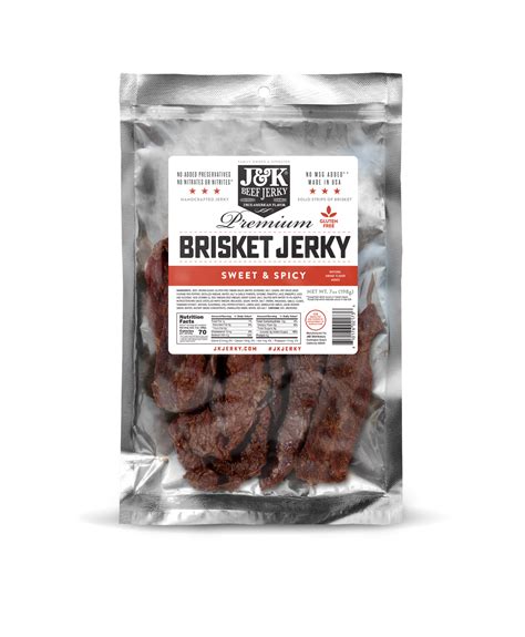 Jandk Beef Brisket Sweet And Spicy Flavor Jandk Beef Jerky