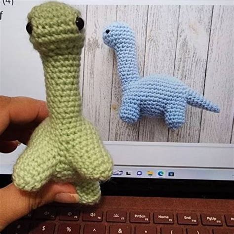 Pattern No Sew Amigurumi Crochet Pattern Bronto The Dinosaur Plush