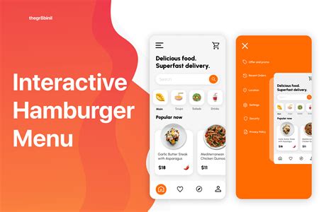 Interactive Hamburger Menu | Figma