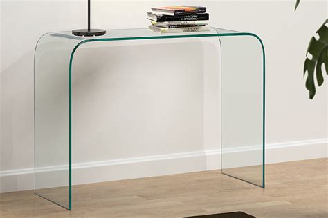 Modern Clear Glass Console Table Truce Console Table