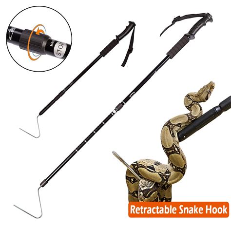 IC ICLOVER 57 Professional Aluminum Collapsible Snake Hook Reptile