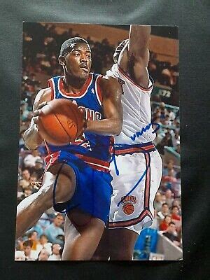 JOE DUMARS DETROIT PISTONS HOF BASKETBALL SIGNED AUTOGRAPHED GLOSSY 4X6