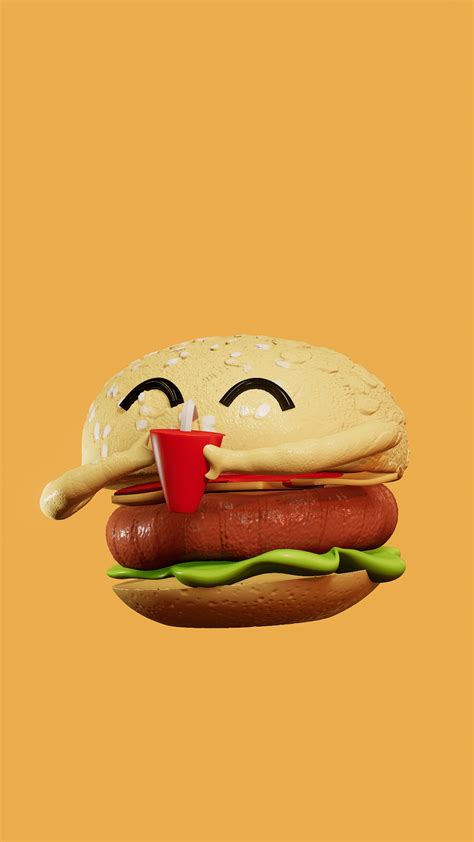 Cartoon Cheeseburger Wallpapers - 4k, HD Cartoon Cheeseburger ...