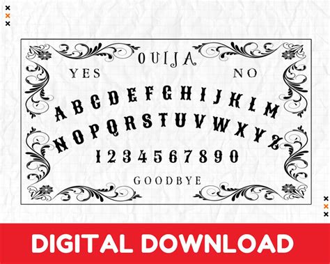 Ouijas Svg Ouija Board Svg Planchette Svg Spirit Board Svg Ouija