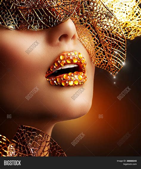 Luxury Golden Makeup Beautiful Image And Photo Bigstock