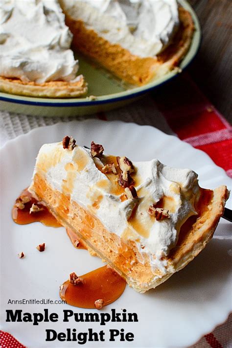 Maple Pumpkin Delight Pie Recipe