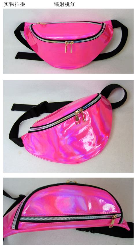 Free Rainbow Transparent Bag Punk Fanny Pack Punk Bum Bag Chic